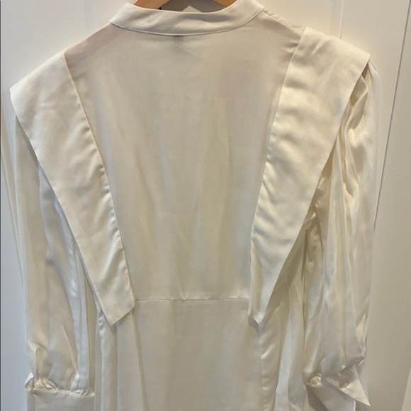 BCBGMaxAzria Cream Button-Detail Blouse - Picture 4 of 5